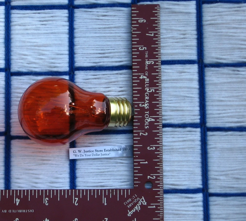 Nuevo AMBER Naranja 25w FIESTA Signo Servicio BOMBILLA 25 vatios A19 regular HALLOWEEN Foto 3 de 4