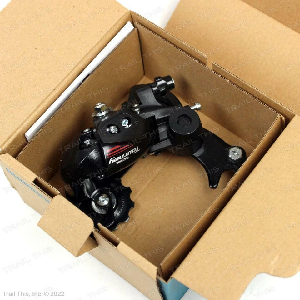 Desviador trasero Shimano Tourney RD-A070 7 velocidades suspensión garra abatible jaula corta Foto 3 de 4