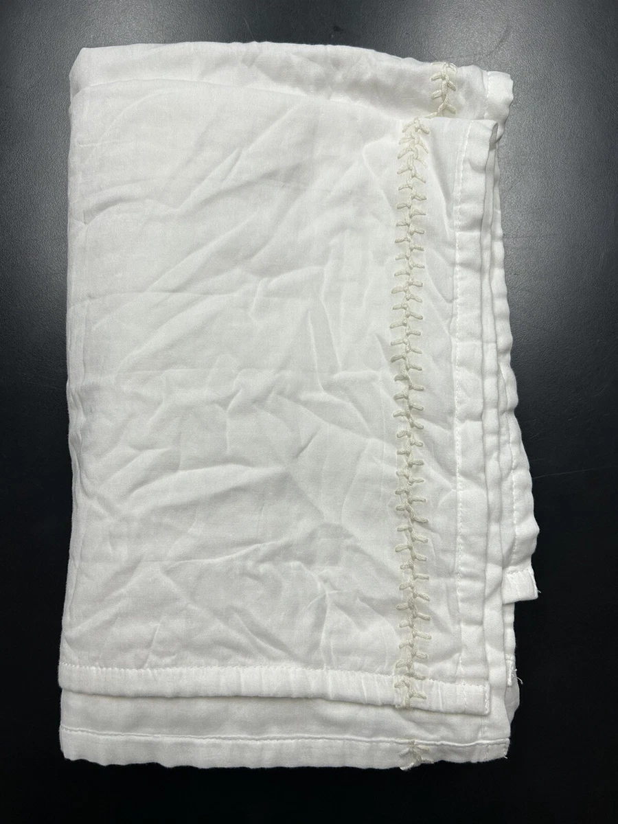 Restoration Hardware Baby Child Organic Cotton Solid Crib Skirt