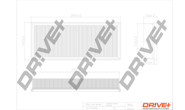 Dr!Ve+ DP1110.10.0089 Luftfilter Einsatz FüR Ford Lti-image