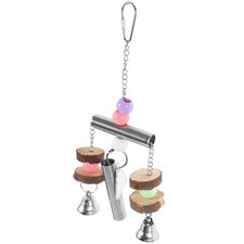 Parrot Chewing and Climbing Toys Bird for Parakeet Hanging Bell Swing