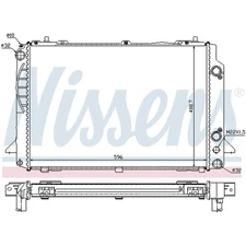 1X NISSENS 60467A RADIATOR WATER COOLER ENGINE COOLING 8A0121251B NEW