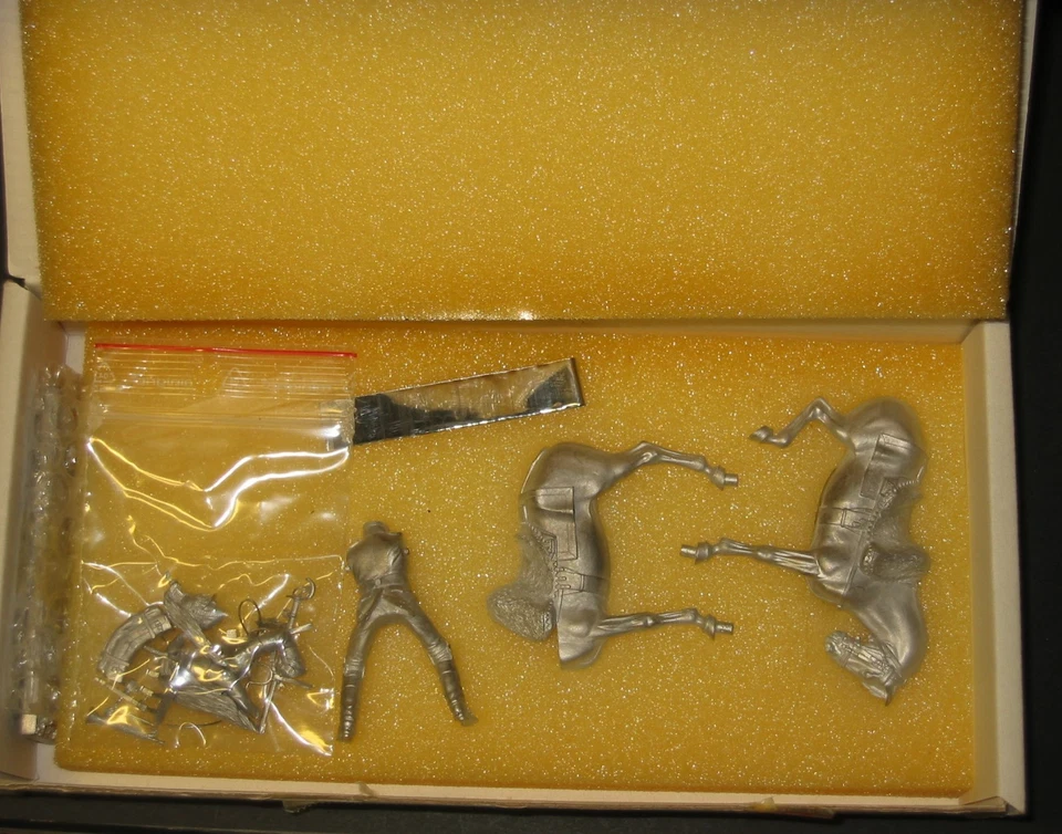 METAL MODELES LEIBOVITZ PLOMB 1/32 TROMPETTE CUIRASSIER 1ER EMPIRE le cimier - Photo 3/4