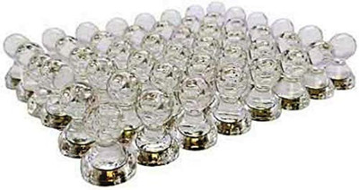 Clear Acrylic Magnetic Push Pins, 48 Count, Minimalist Style, Perfect for Office