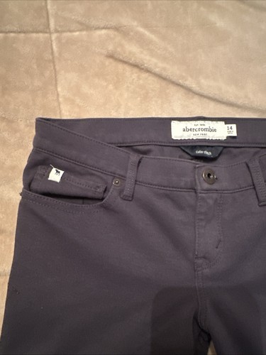 Abercombie & Fitch Girls Size 14 Stretch Dark Gray Pants - Picture 6 of 6