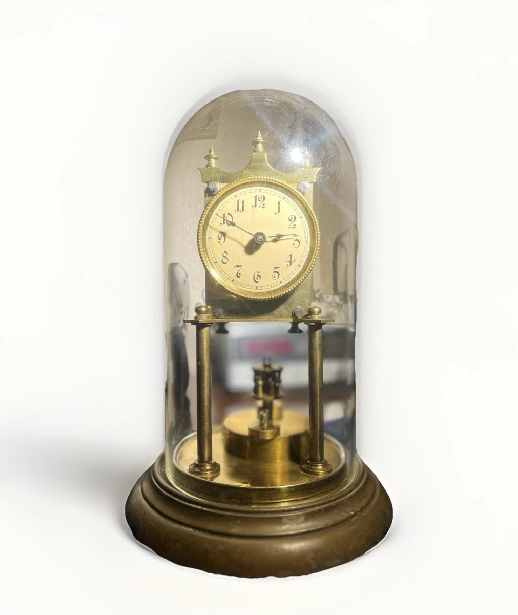 German Anniversary Clock In Collectible Shelf & Mantel Clocks