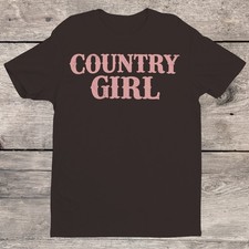 Country Girl Pink Aesthetic Womens T-shirt