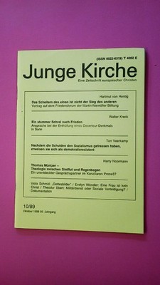 164002 JUNGE KIRCHE 10/89 eine Zeitschrift europäischer Christen