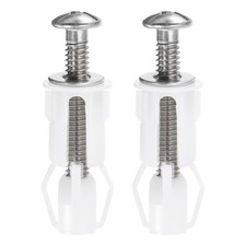 2Pcs Toilet Top Cover Lid Seat Fixings Hinge Bolt Screws Toilet Seat Fixings