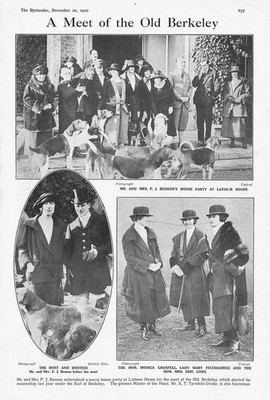 JAGD AUF EIN TREFFEN DES ALTEN BERKELEY - ANTIKER DRUCK 1922