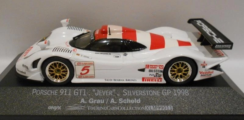 Onyx escala 1/43 - XLM99011 PORSCHE 911 GT1 A.GRIS/A.SCHELD Foto 2 de 4