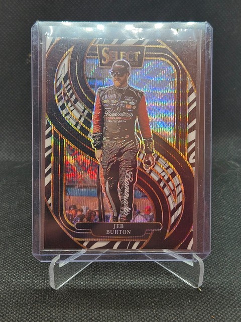 2025 Panini SELECT NASCAR Trackside ZEBRA SKIN PRIZM RARE Jeb Burton no. 213
