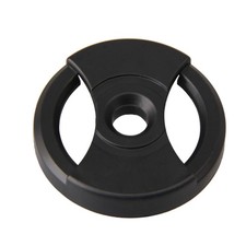 Black 7 Inch 45 RPM ABS Vinyl Record Centre-Hole Adapter for Turntables Record