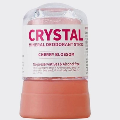 W.SKIN Crystal Mineral Deodorant Stick Cherry Blossom 45g Body Moisturizing NEU