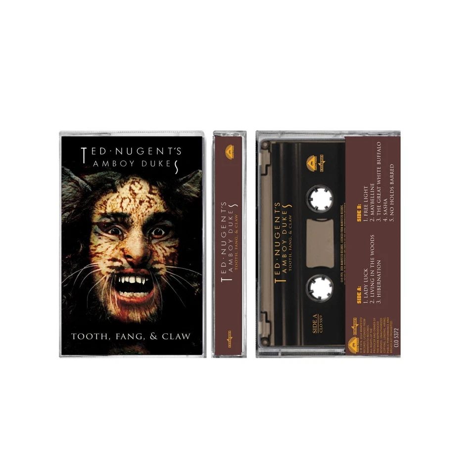 Ted Nugent & The Amboy Dukes Tooth, Fang & Claw (Cassette) - Image 2 of 2