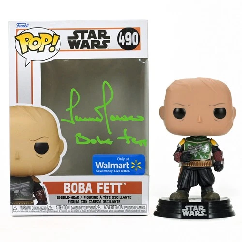 Temuera Morrison Autographed Star Wars Boba Fett Pop Vinyl #490 Walmart Excl!