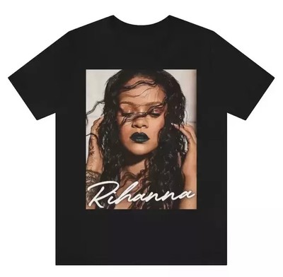 Rihanna Singer Cotton Short Sleeve Unisex T Shirt Full Size S-5XL