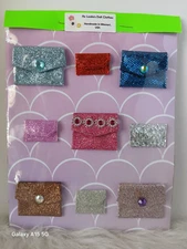 5 Handmade Fashion Handbag Clutch Purses 4 Wallets For 11.5" & 12" Dolls