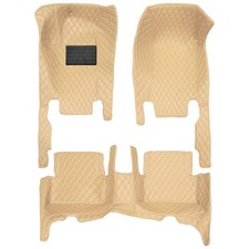 Car Floor Mat Auto Luxury Carpet Liners For Silverado 2500 1999-2006 Beige 1set