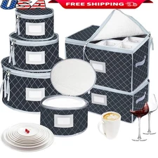 China Storage Containers Set Glasses Mugs Dishes Stackable Eco-Friendly New