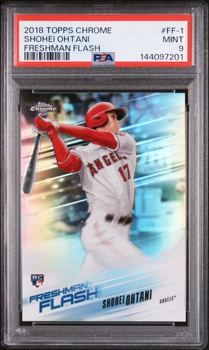 2018 TOPPS CHROME FRESHMAN FLASH #FF-1 SHOHEI OHTANI ROOKIE RC PSA 9