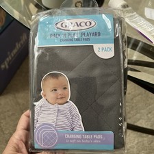 Graco Pack 'N Play Playard Changing Table Pads 2 pack white new