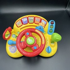 VTech Turn and Learn Driver Toy - Interactive Yellow Learning Vehicle.Great Cond