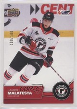 2021-22 Upper Deck CHL Exclusives 100/100 James Malatesta #106 0h2l