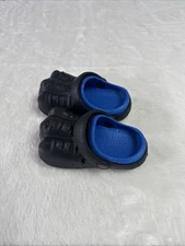 Capelli New York Rubber Sling back Clogs Slip On Dinosaur Blue Black Sz 7