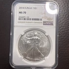 2014 Silver American Eagle MS-70 NGC