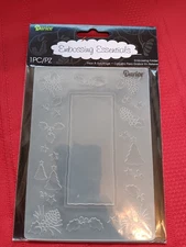 DARICE EMBOSSING FOLDER -4.25" X 5.75" -TREE W/PINECONE 1215-66 - BORDER