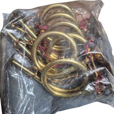 Solid Brass Mini French Horns for Decorations or Crafting 6 Total New