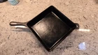 Vintage Griswold No. 768 Utility Cast Iron Square Fry Skillet Pan 9"