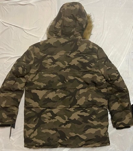 Tommy Hilfiger Men's XL Camo Snorkel Parka Faux Fur Hood 159AP468 image 3