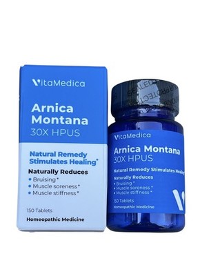 VitaMedica Arnica Montana 30X HPUS - Homeopathic Healing - 150 tabs - Exp 09/27