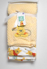 Disney Winnie the Pooh 2 Piece Set Plush Blankets 30" x 36"