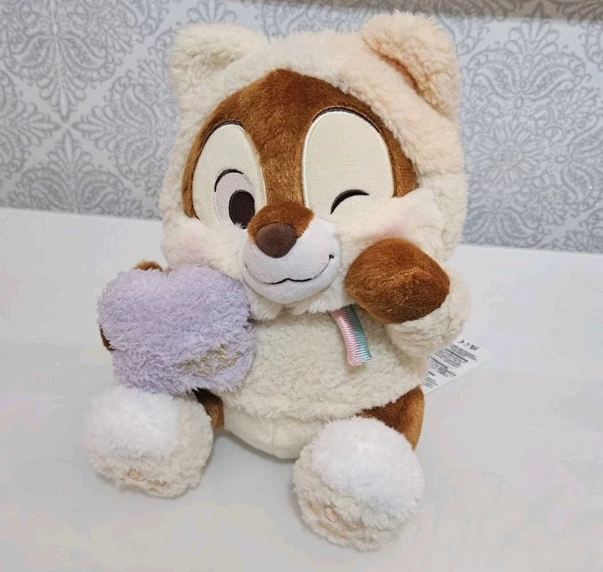 Disney - Chip and Dale In Cosy Outfits Medium Soft Toy . Chip n Dale  - Image 2 of 4