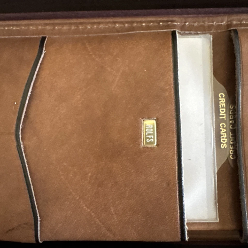 Cartera clásica americana Rolfs de cuero genuino Foto 3 de 4