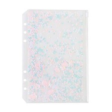 2 Pack Clear Plastic Zipper Pockets Envelopes for A5 6-Ring Binder Notebook, ...