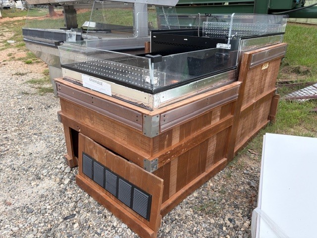 JSI Brown Fresh Produce Refrigerator Orchard Bin Display Merchandiser Cooler