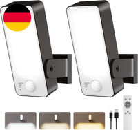 AußEnlampe Mit Bewegungsmelder, 12000Mah Akku Aussenlampe Mit Bewegungsmelder, F