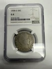 1908-S Barber Half Dollar 50c NGC G4