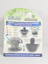 TUB SHROOM ULTRA PLATINUM BUNDLE HAIR CATCHER STAINLESS STEEL  New