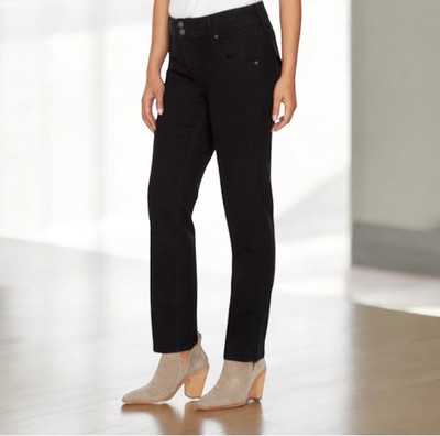 Hudson Los Angeles Women's Slim Straight Leg Jeans Black Size 8/29