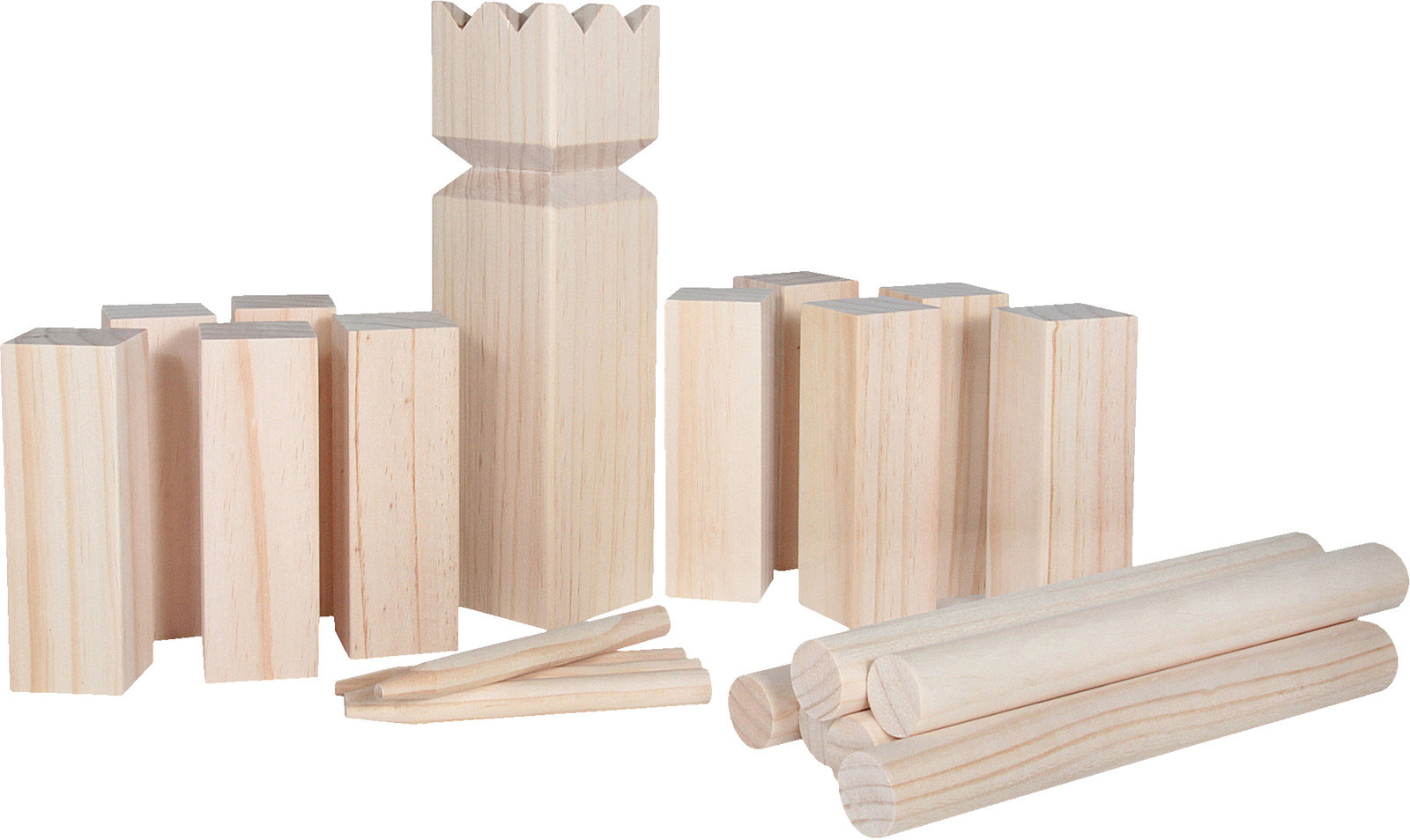 АКТИВНЫЙ ОТДЫХ НА ОТКРЫТОМ ВОЗДУХЕ Schwedenschach Kubb 21-teilig Kinderschwedenschach