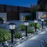 4X Led Solar Steck Lampen Garten Laternen Veranda AußEn Beleuchtung Hof Leuchten