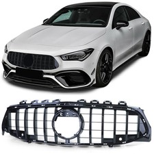 Sport Kühlergrill Schwarz Glanz passt für Mercedes CLA C118 X118 2019-2022