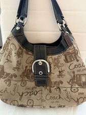 COACH SOHO LYNN HORSE & CARRIAGE LARGE HOBO B...