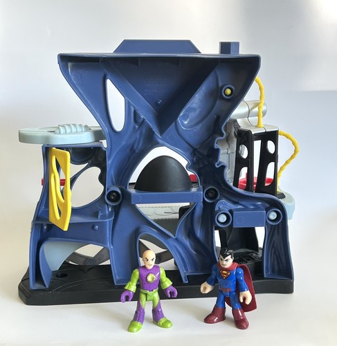 Fisher Price Imaginext DC Super Friends Superman Lair Fortress W/Superman & Lex - Picture 6 of 6