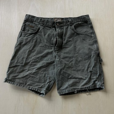 C.E. Schmidt Workwear Mens 36 Gray Canvas Relaxed Fit Utility Cargo Shorts